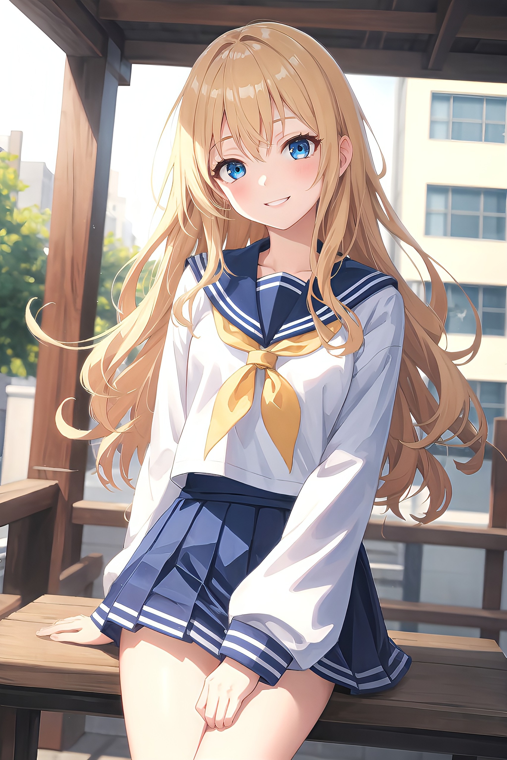 ブロンドヘアの女の子