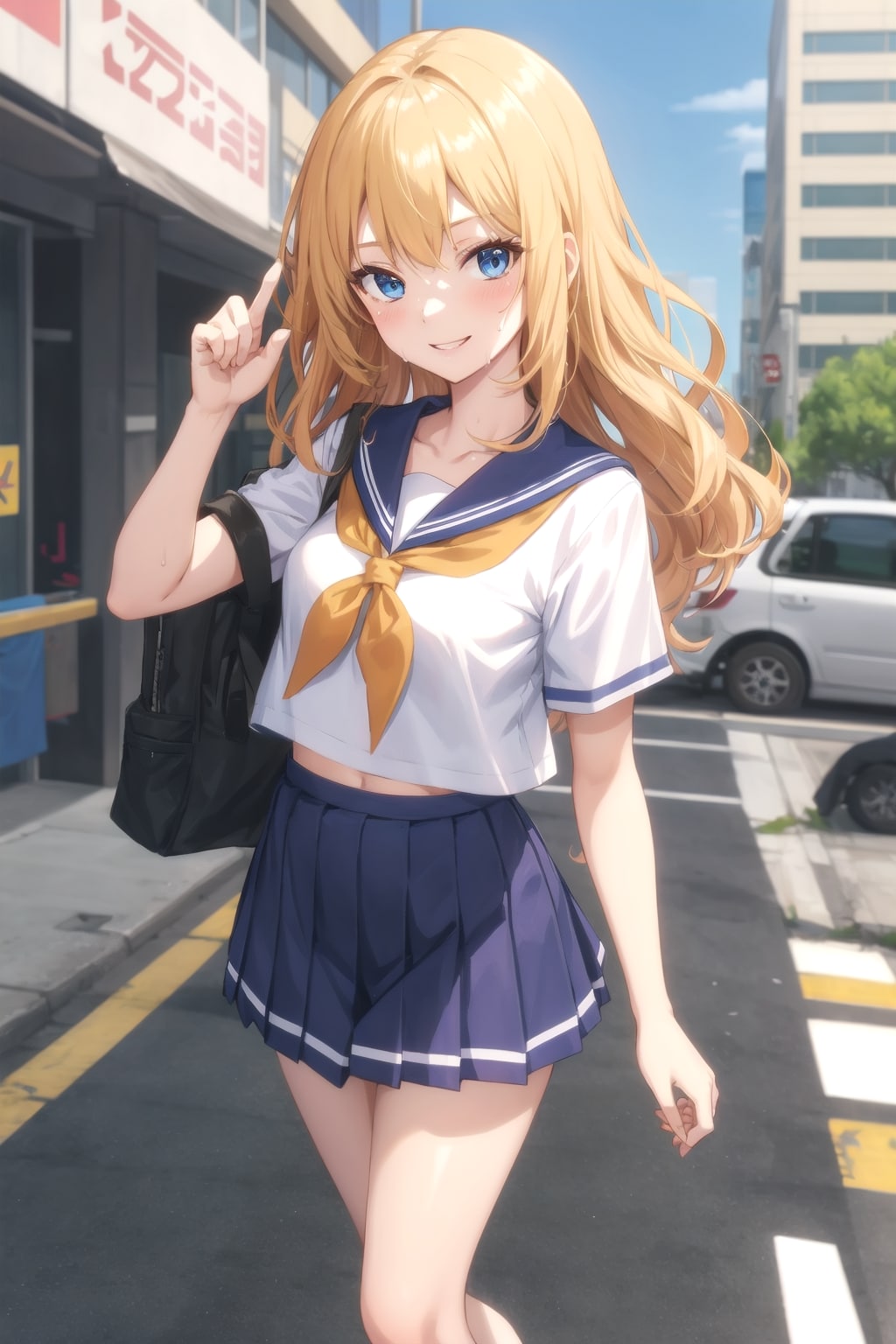 ブロンドヘアの女の子