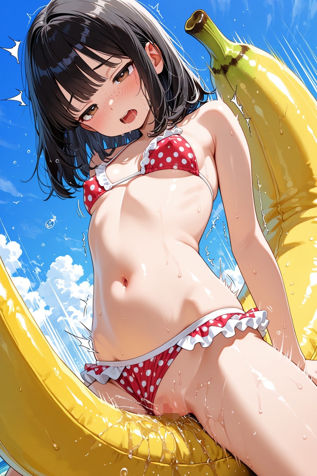 浮き輪オナニー✨