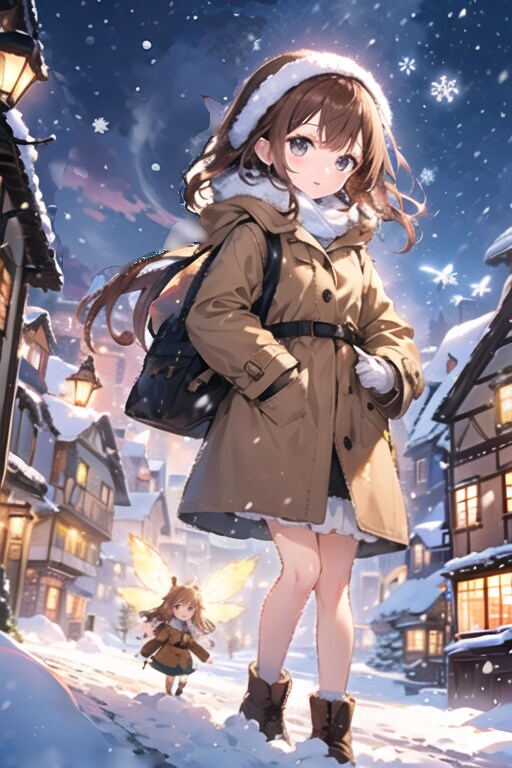 旅の途中〜雪に覆われた街〜