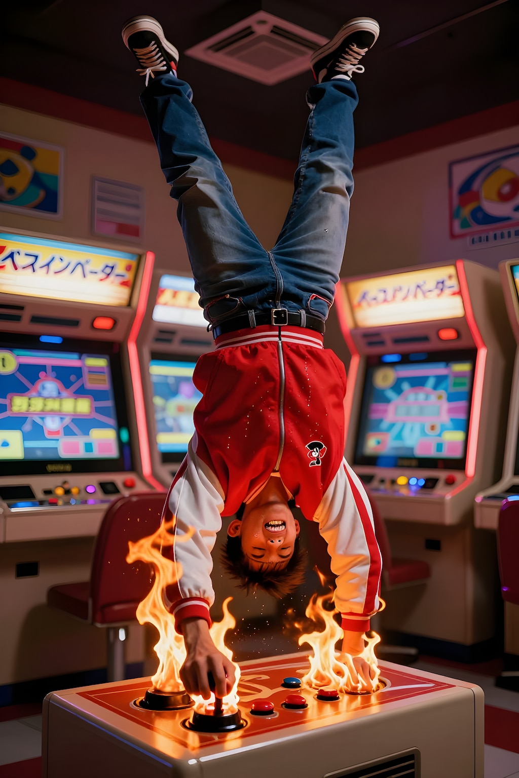 逆立ち? ムーンサルト?