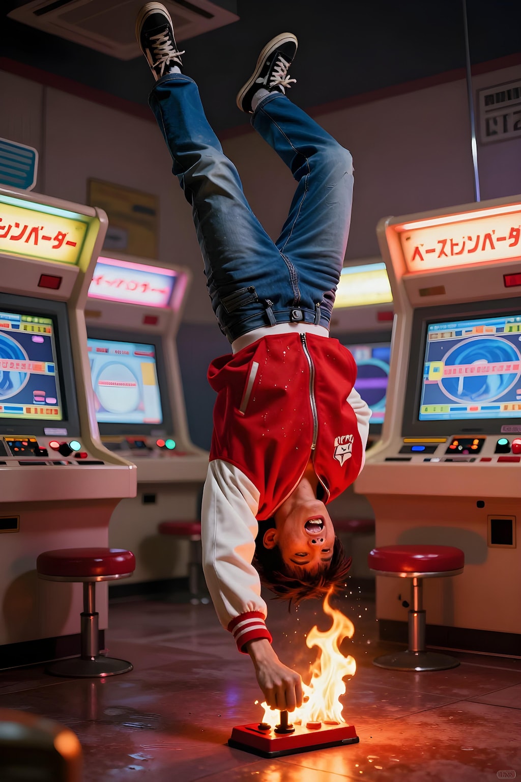 逆立ち? ムーンサルト?