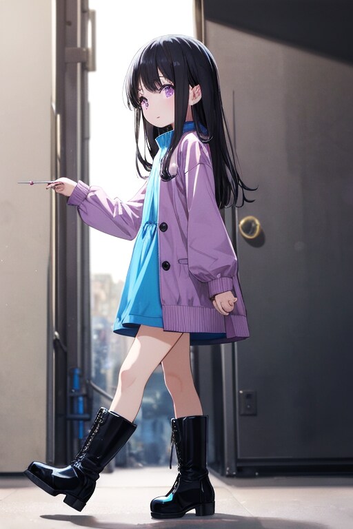 AQUAでブーツな娘 | の人気AIイラスト・グラビア