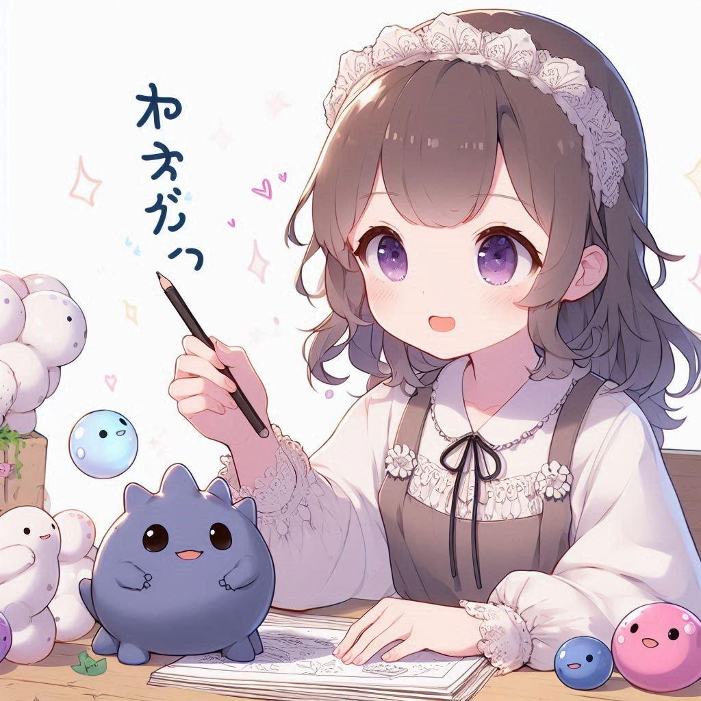 [Dalleさんで]○ートボールを作る女の子[ニュートボール]