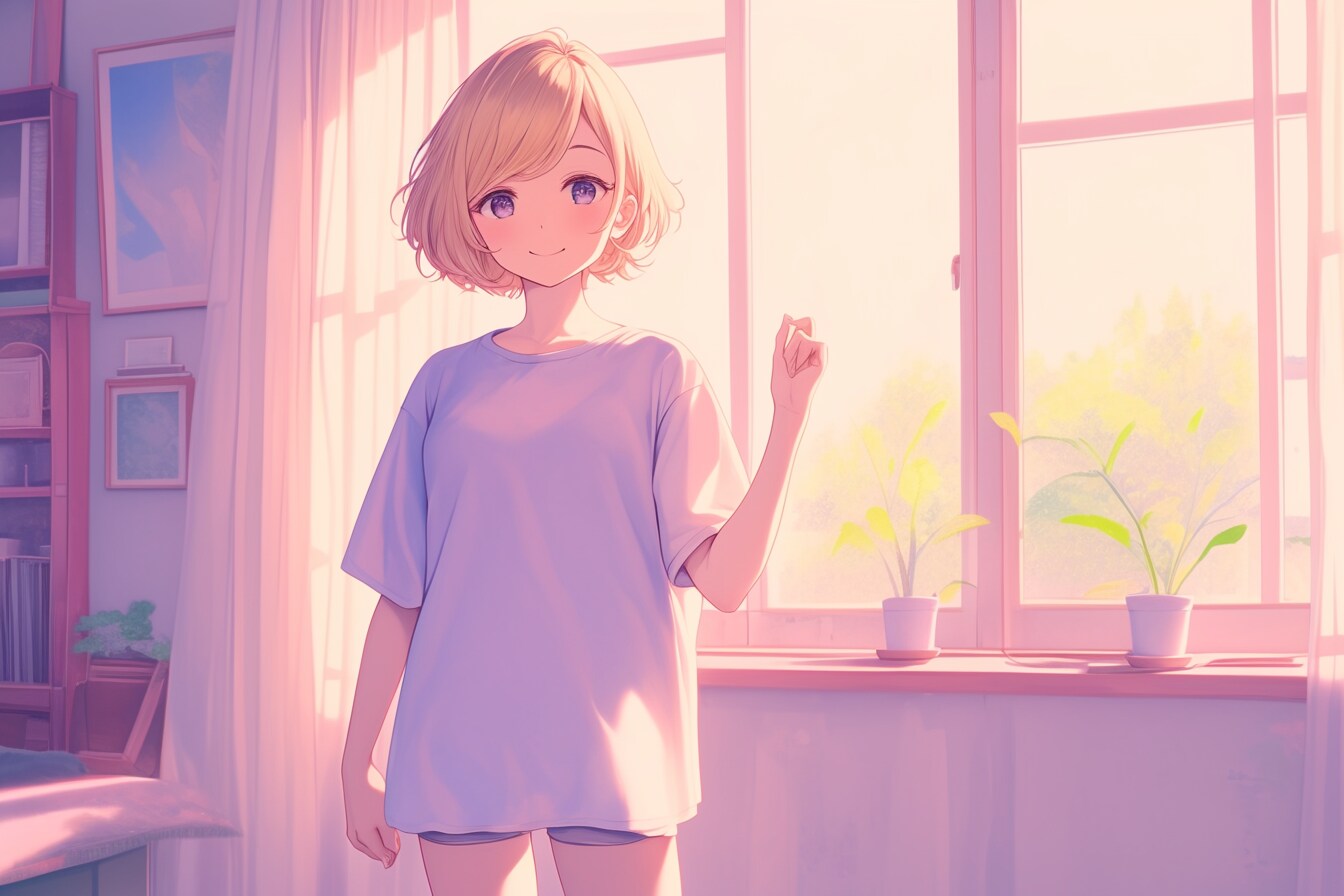 マッシュカットの子✨94 | の人気AIイラスト・グラビア
