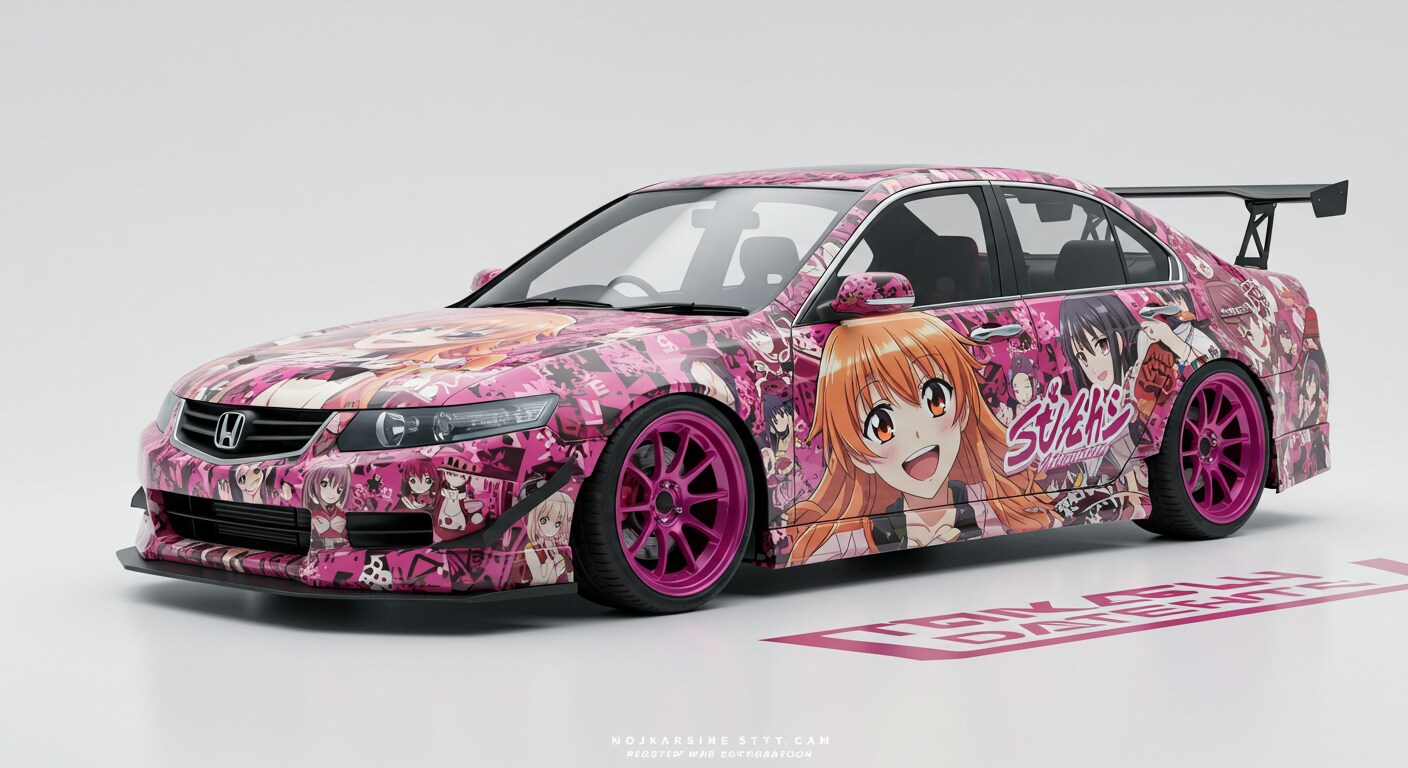 アニメキャラ痛車アコードセダン | の人気AIイラスト・グラビア