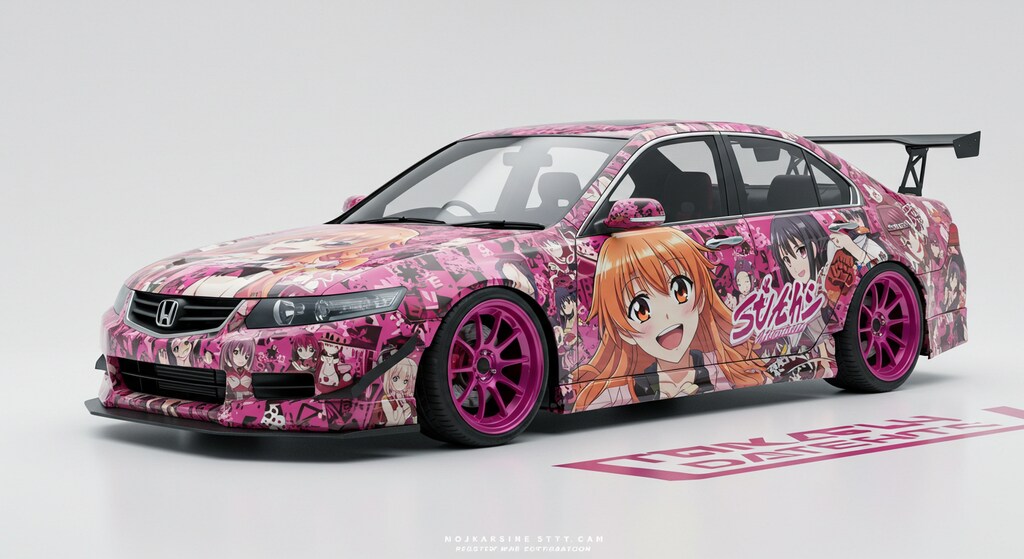 アニメキャラ痛車アコードセダン