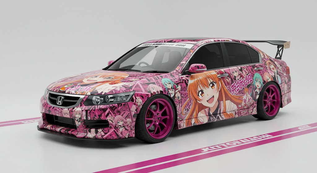アニメキャラ痛車アコードセダン
