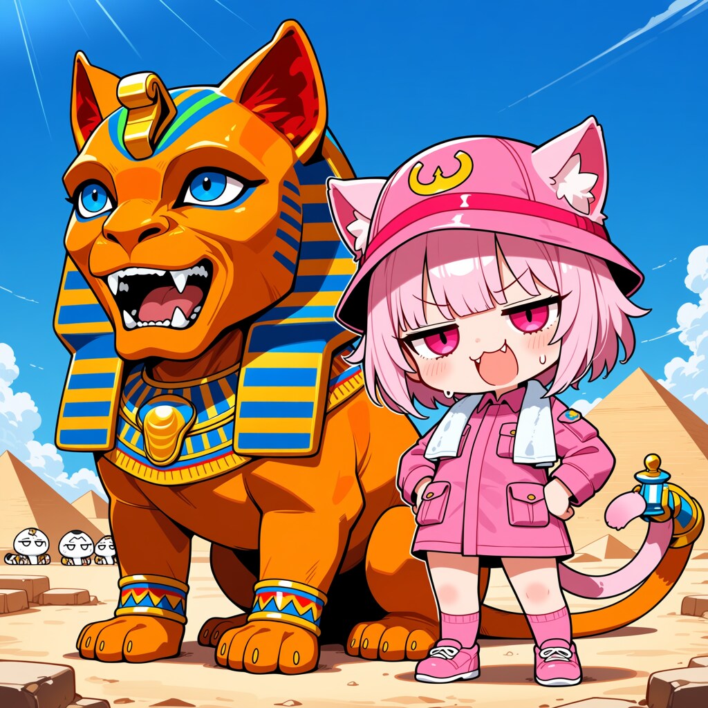 スフィンクスを発見したにゃ！！