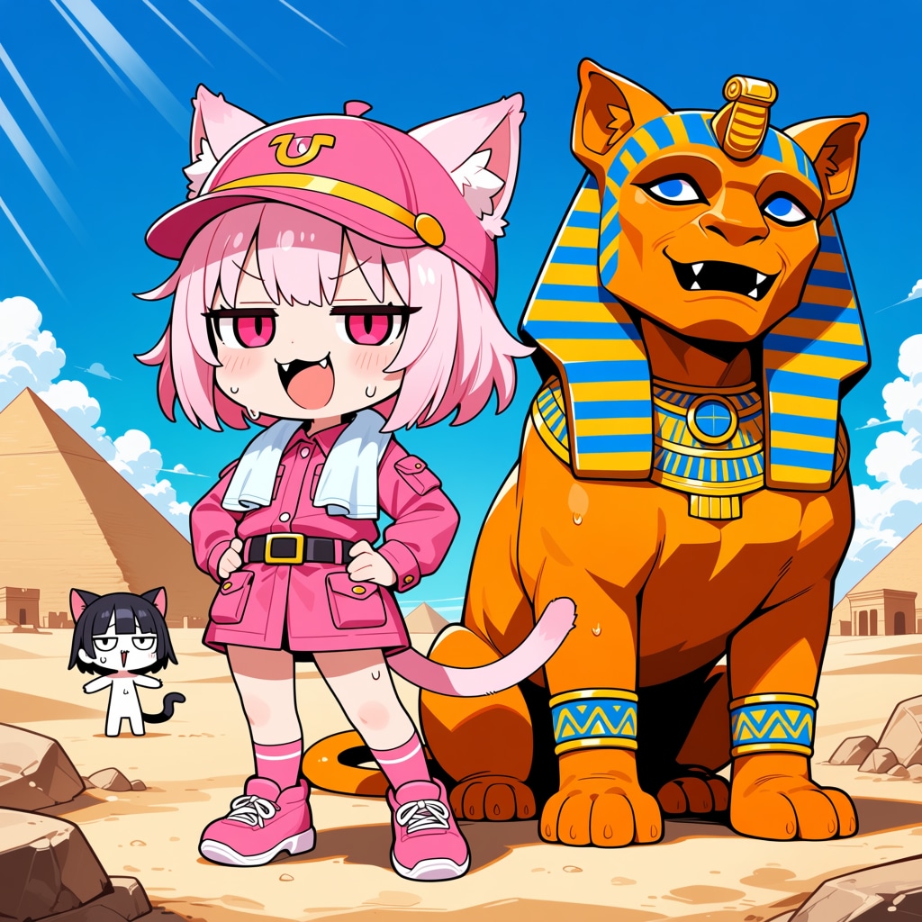 スフィンクスを発見したにゃ！！