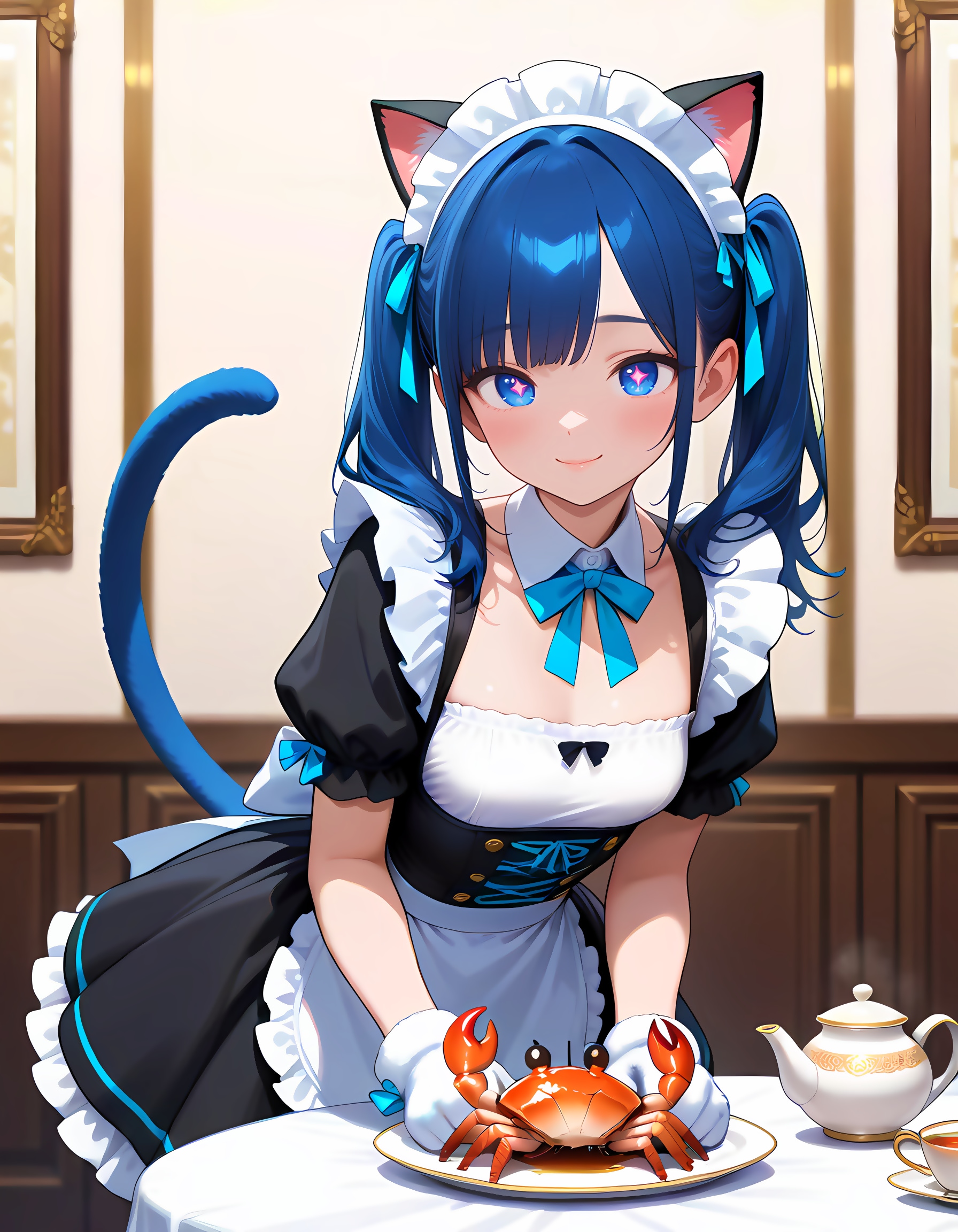 うちの子メイドちゃんもかにをくえるんだな？