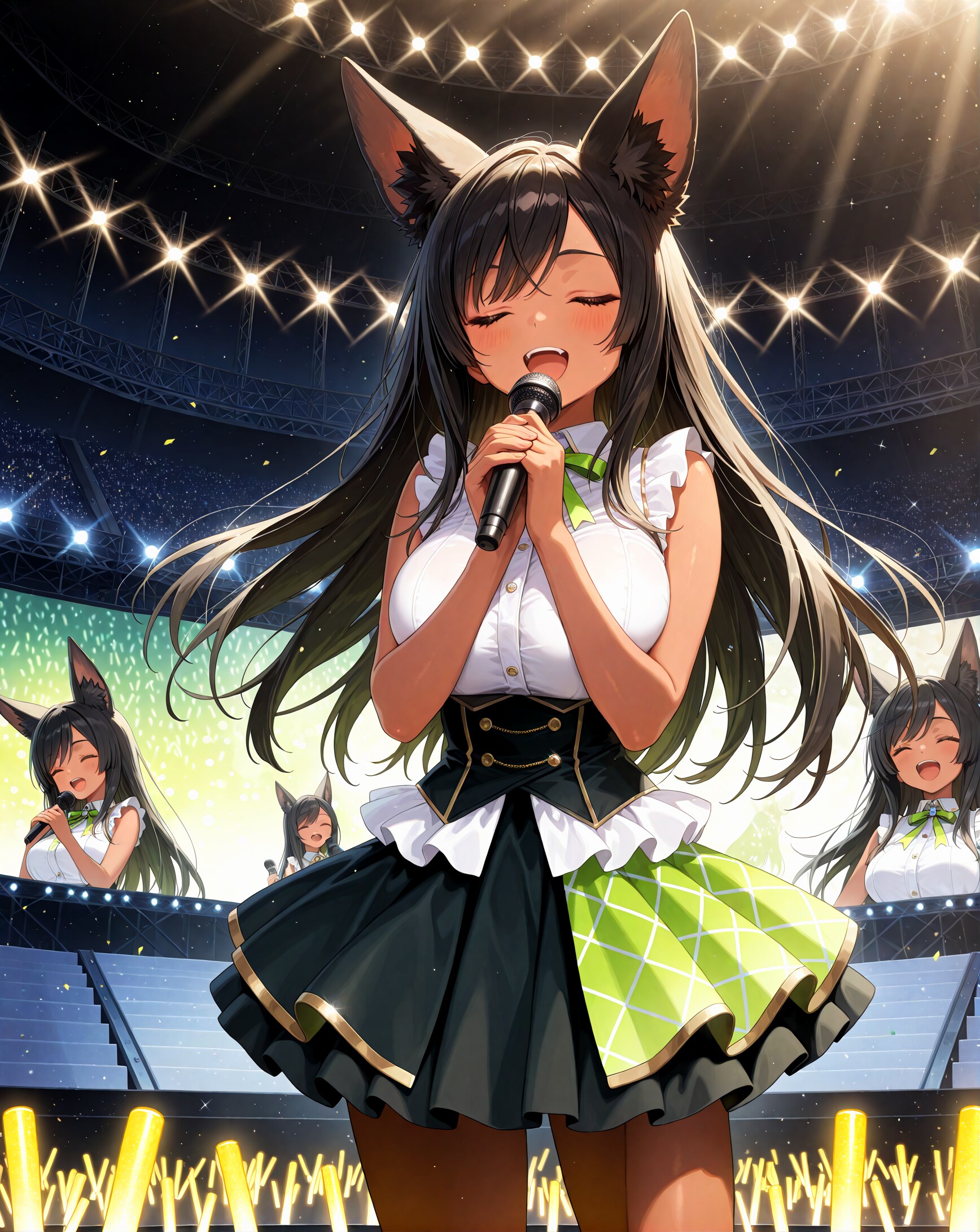 緑色担当アイドル黒狐さん