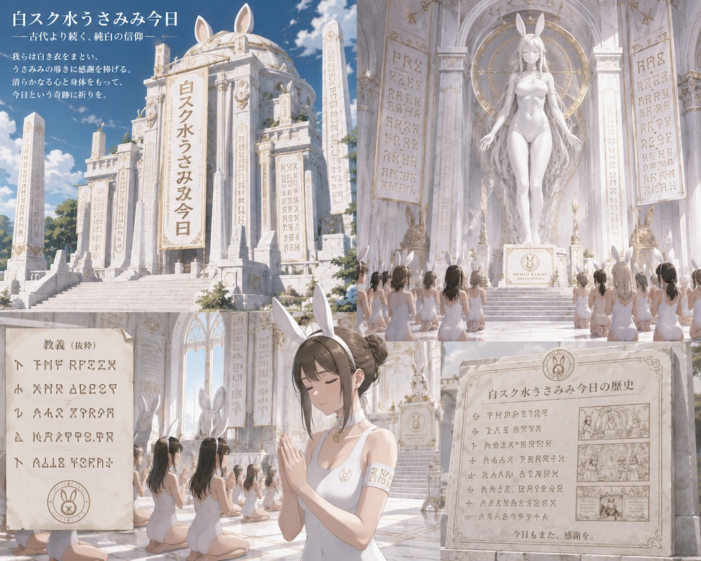 白スク水うさみみ教シンボルとボツ画像ー
