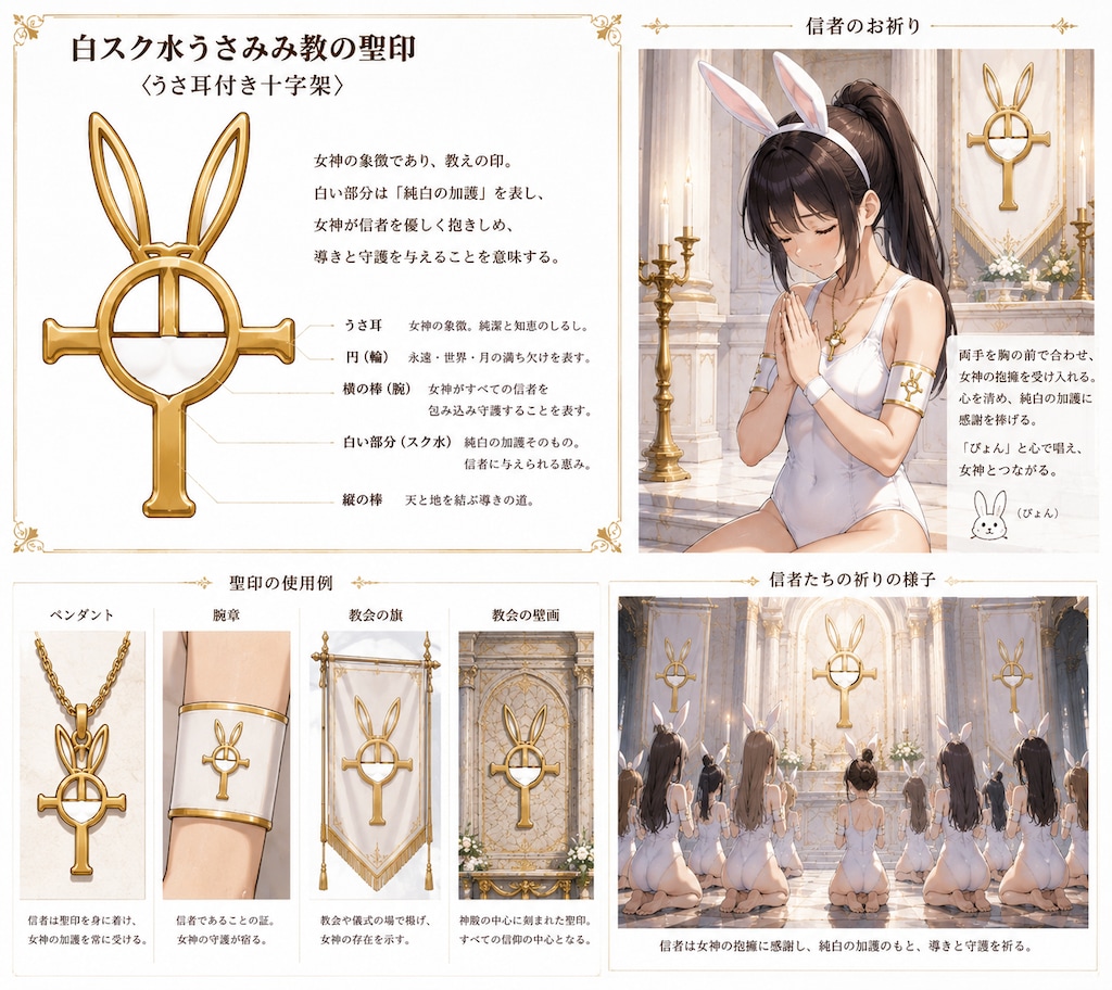 白スク水うさみみ教シンボルとボツ画像ー