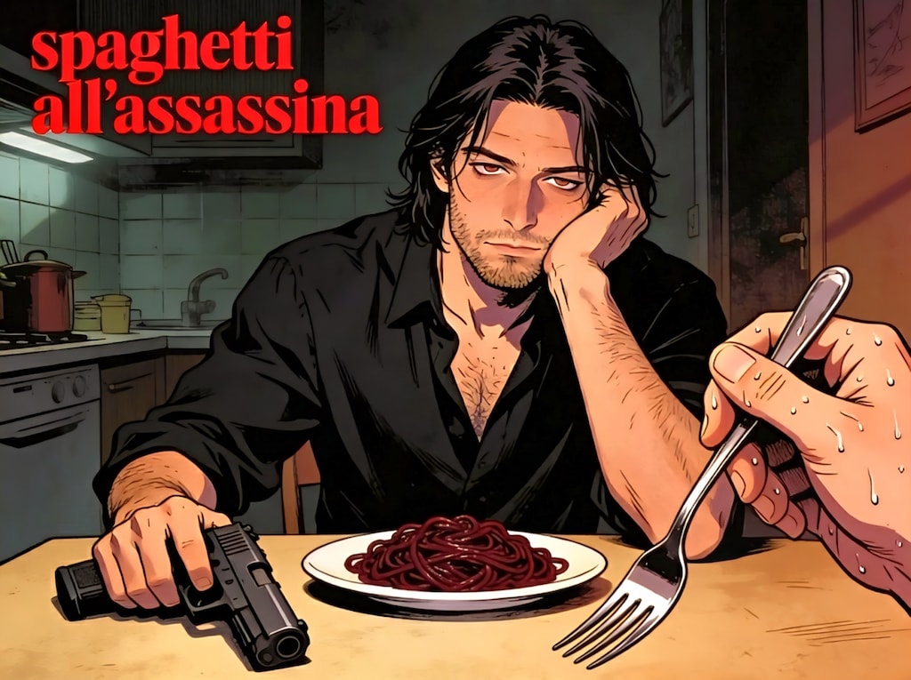 さあ、こいつがモノホンの“暗殺者のパスタ”だ。食ってみな。