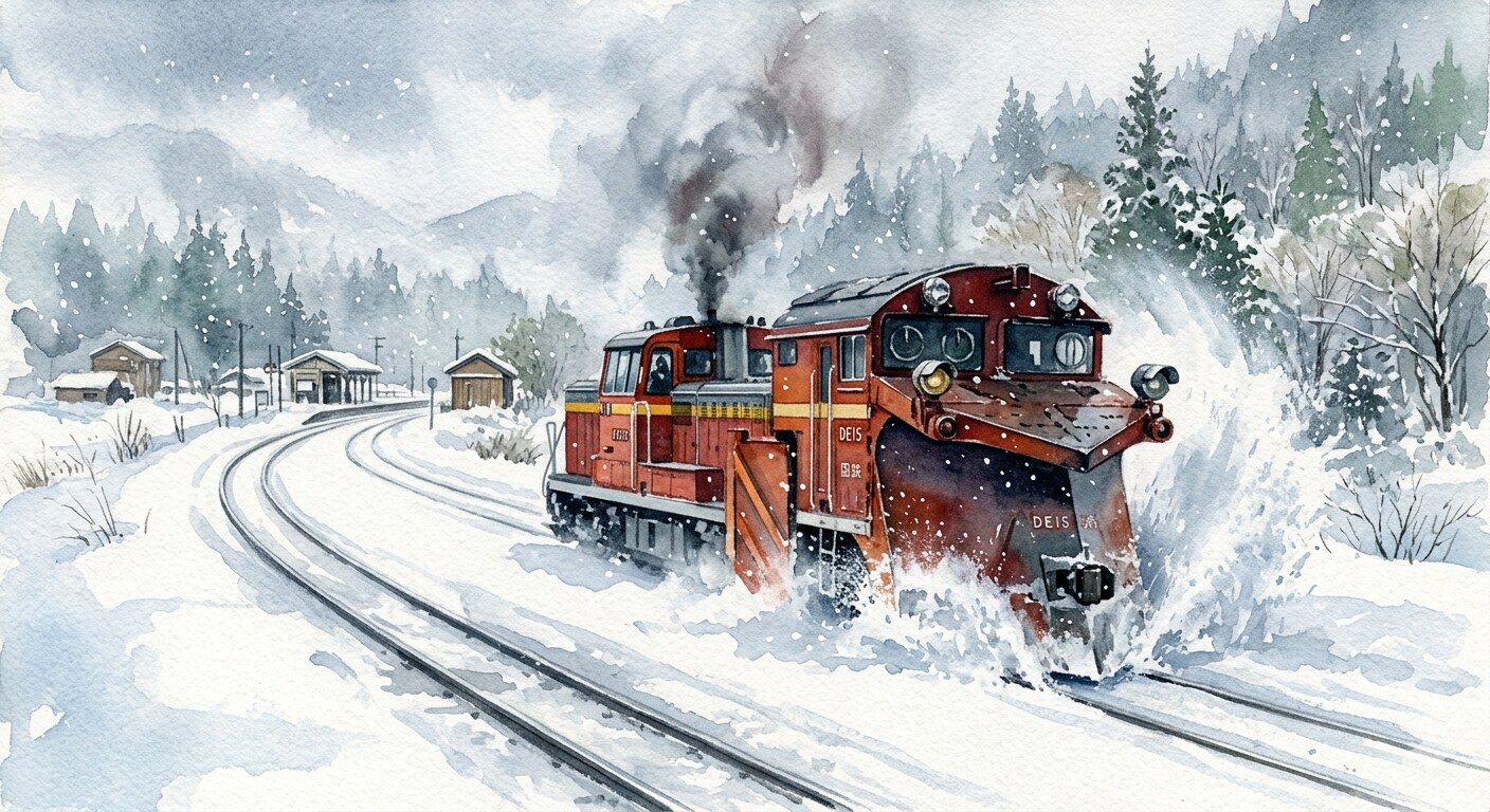 101.「ら」→「ラッセル車」HD,Y、K　（黒猫）