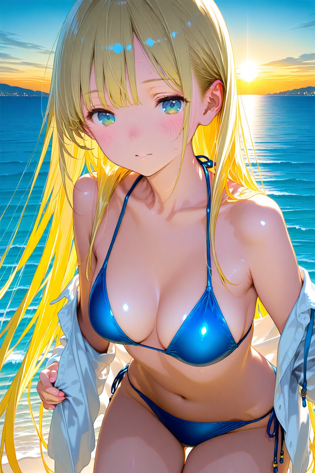 ビキニ金髪ギャル