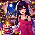 クリスマスケーキと、黒髪ロング少女★その2(11枚) 8枚目