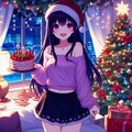 クリスマスケーキと、黒髪ロング少女★その2(11枚) 2枚目