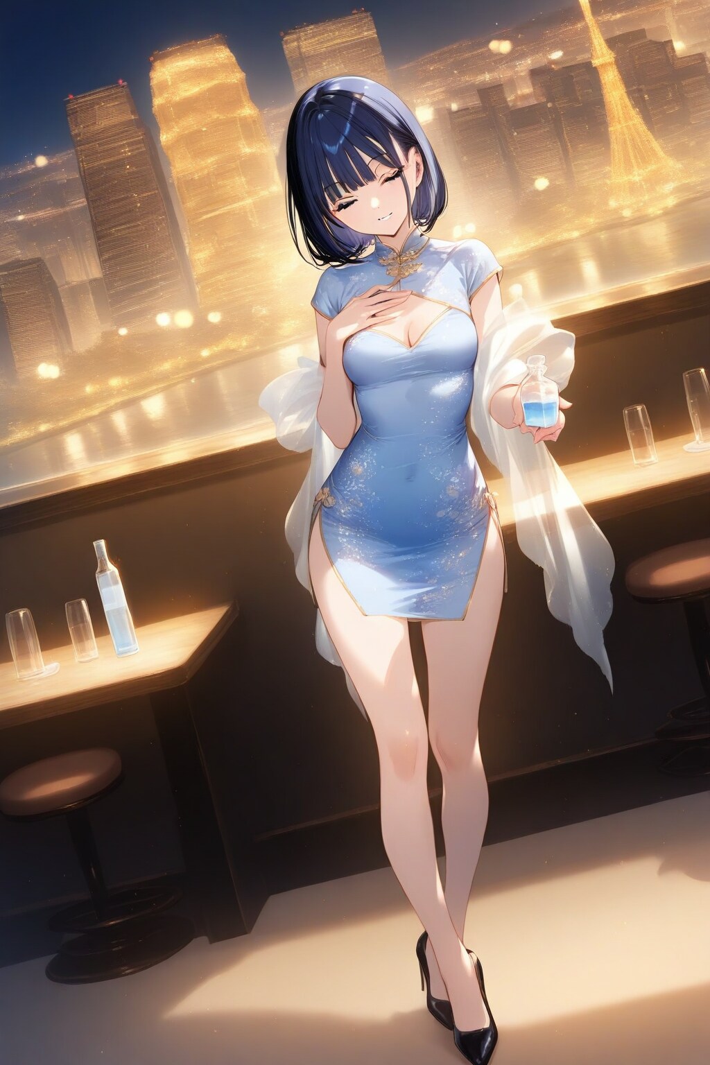 チャイナドレスのWAVEちゃん