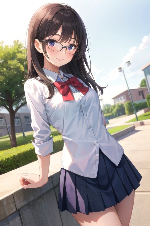 女子高生 | の人気AIイラスト・グラビア