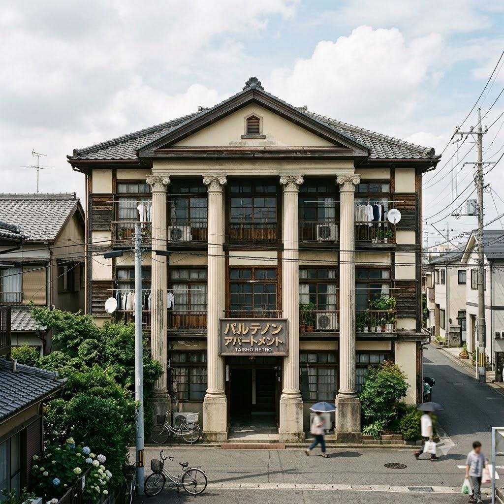 パルテノン神殿風アパート