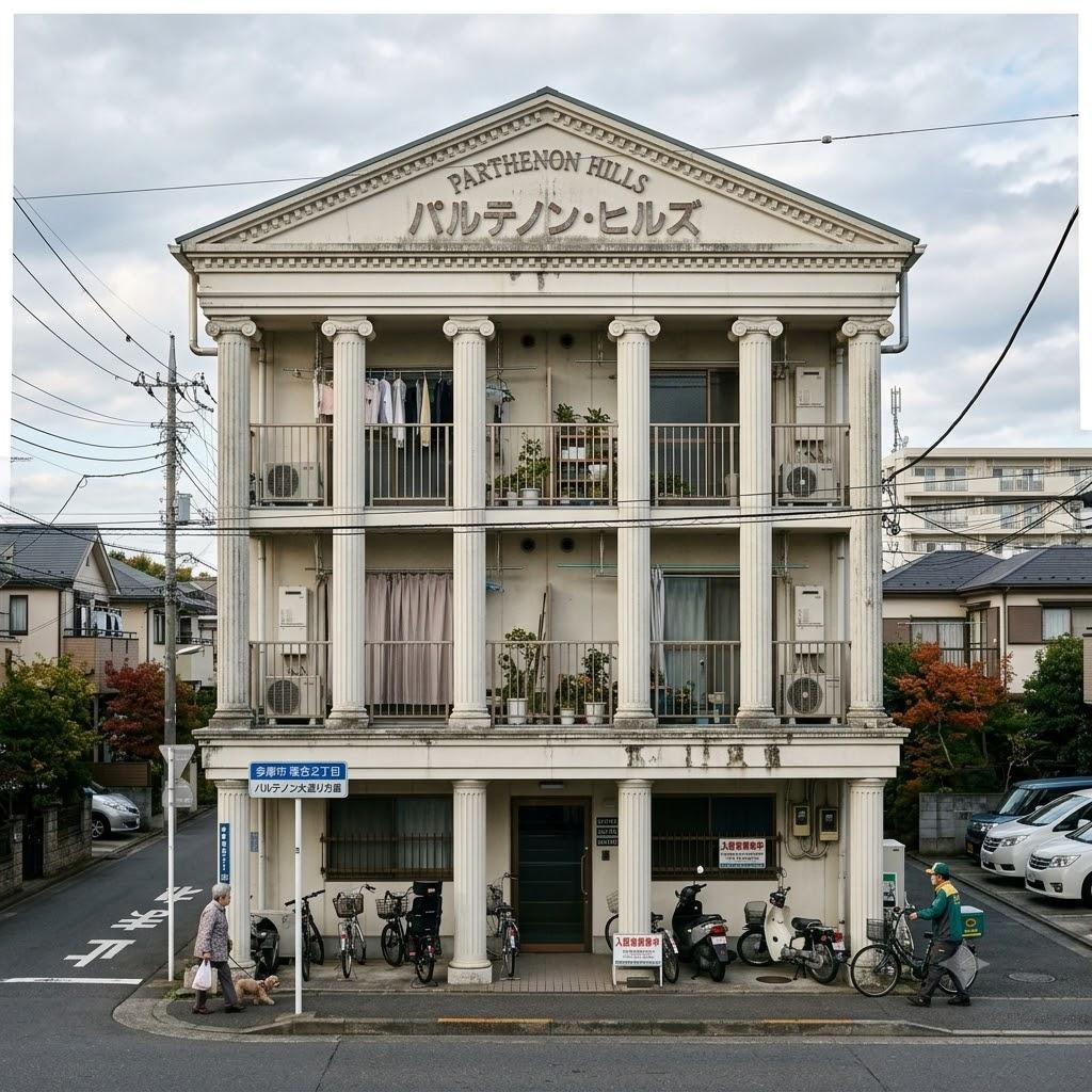 パルテノン神殿風アパート