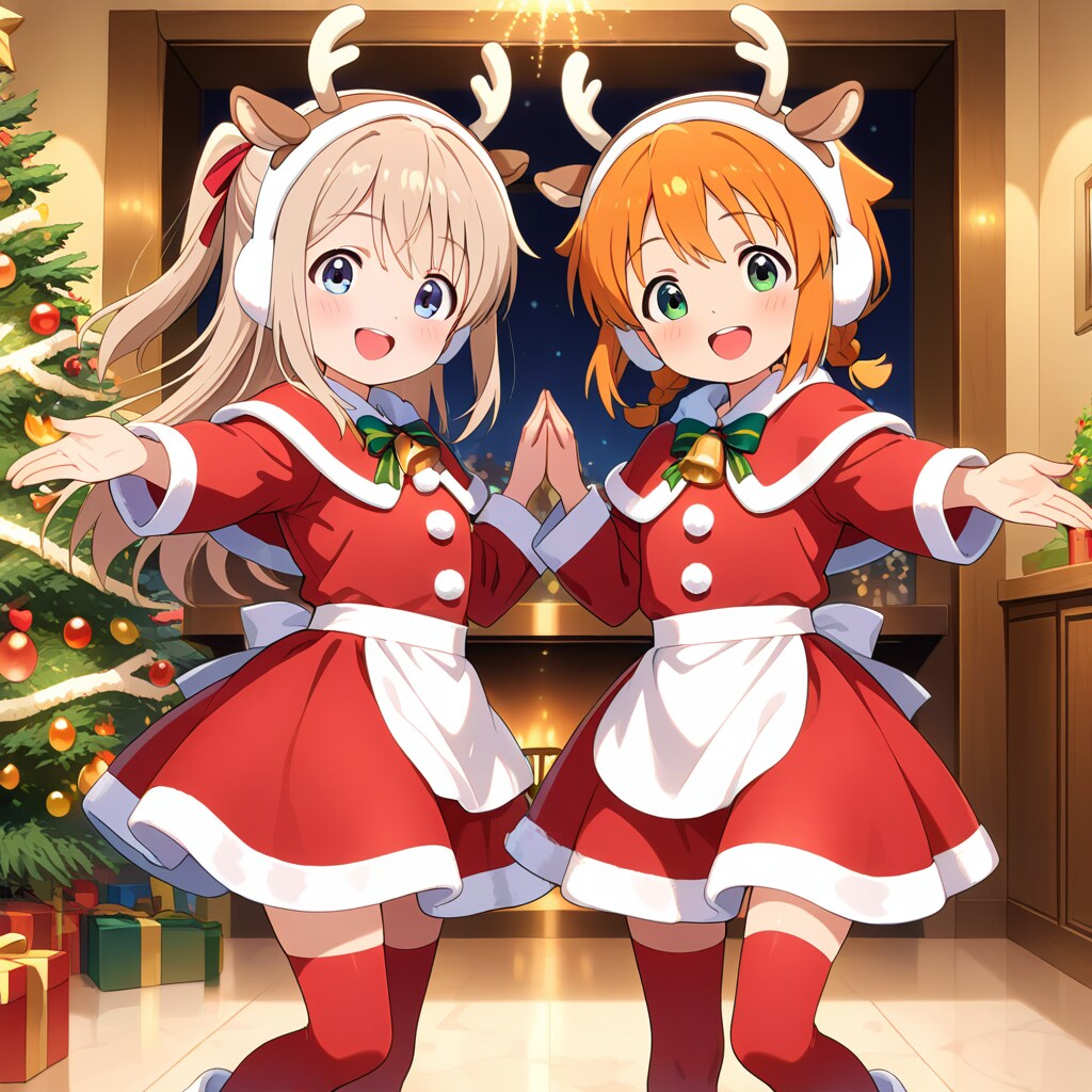 トナカイのラインダンス