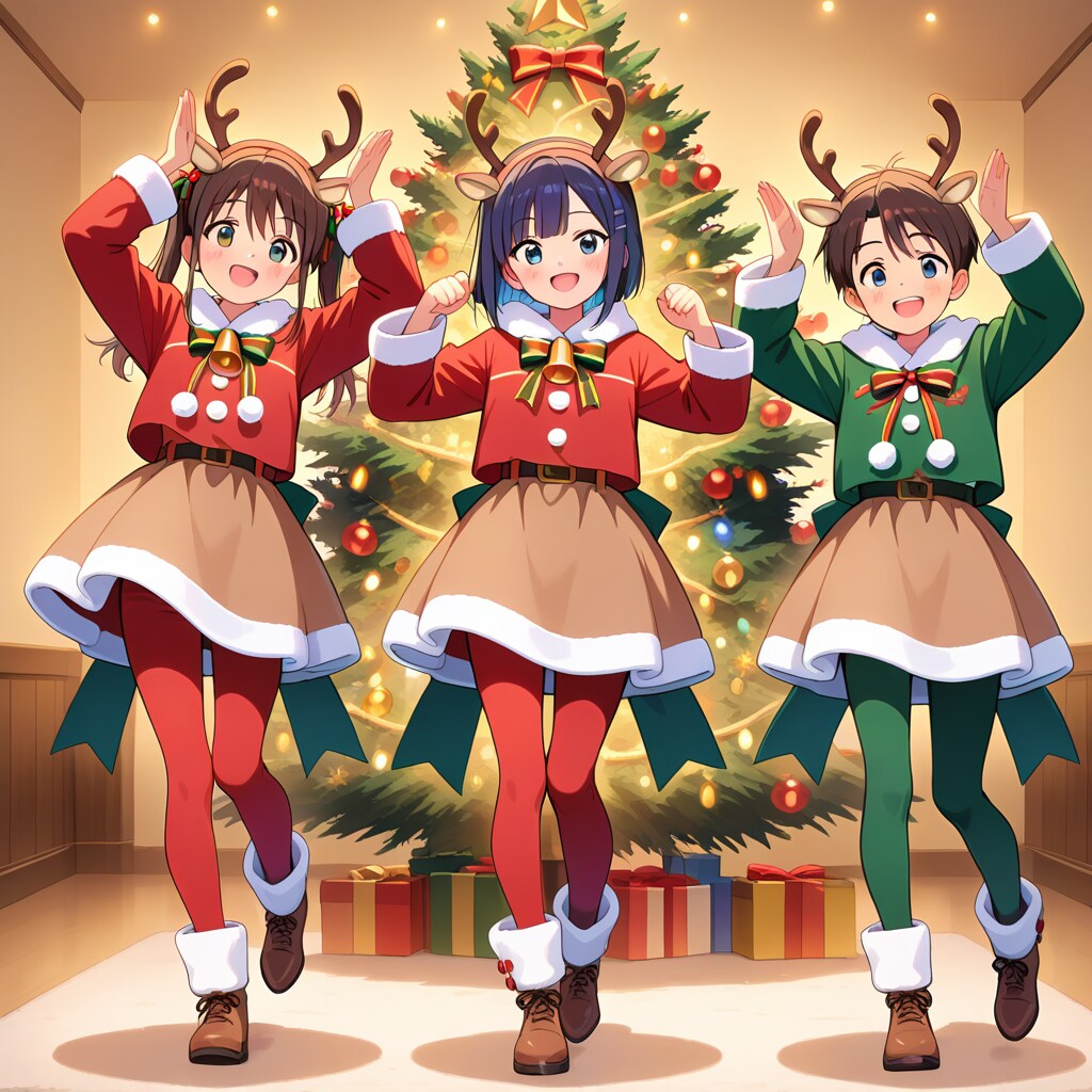 トナカイのラインダンス