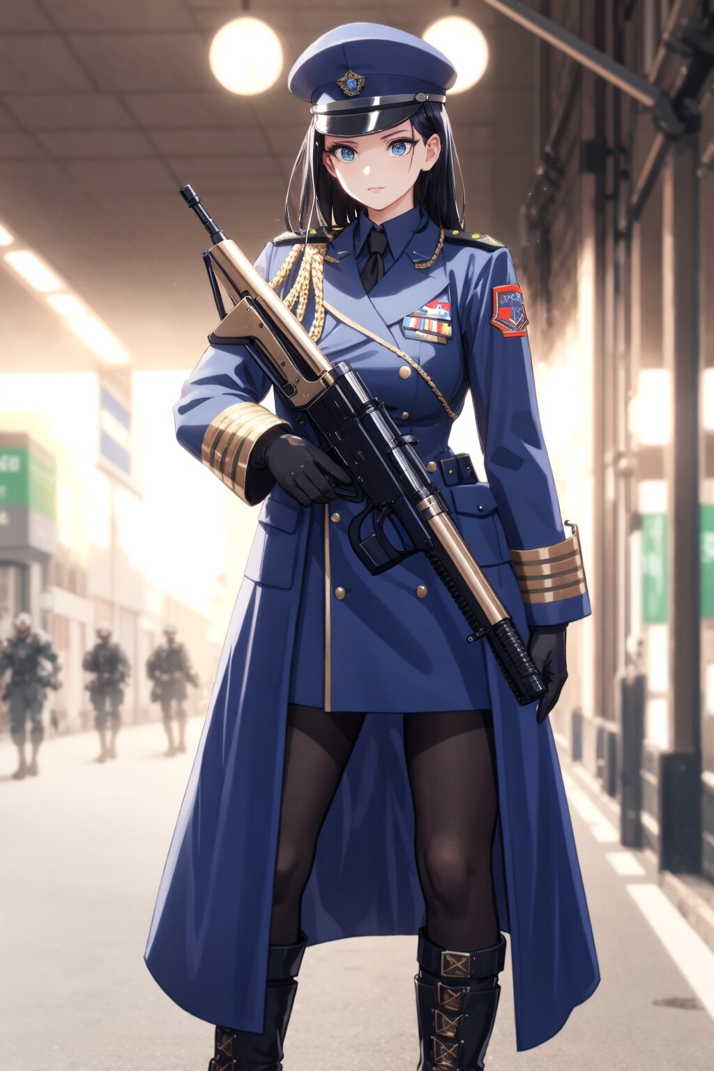 黒タイツ士官 | の人気AIイラスト・グラビア