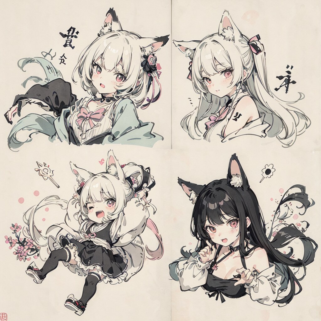 キャラクターデザイン（分割表示）