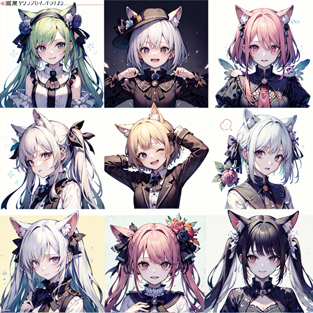 キャラクターデザイン（分割表示）