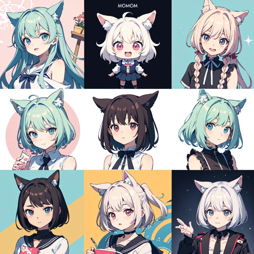 キャラクターデザイン（分割表示）