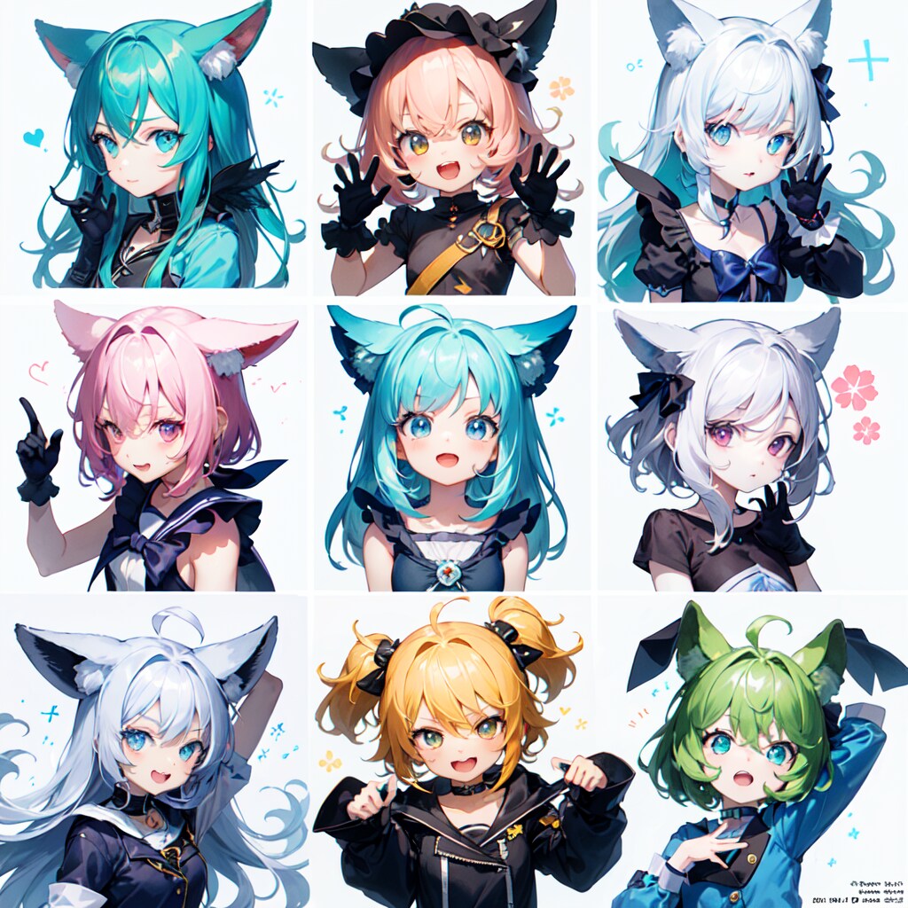 キャラクターデザイン（分割表示）