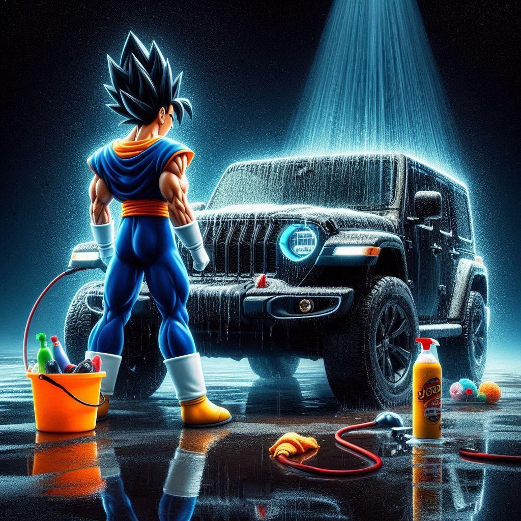 ベジットがジープラングラーを・・・ | の人気AIイラスト・グラビア