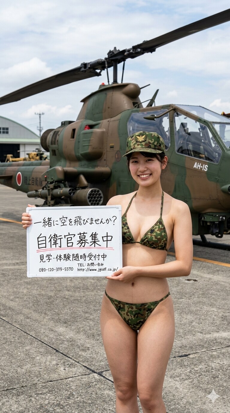 ２４日の女性陸上自衛官