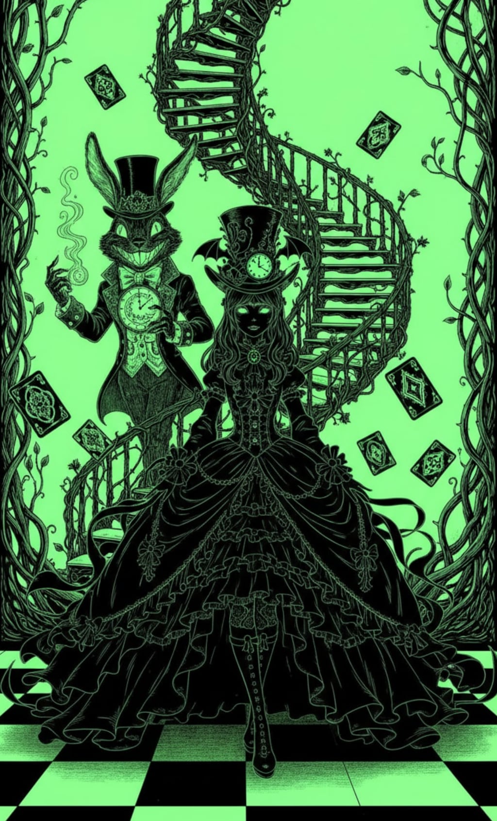 Gothic Lolita Alice in wonder Land