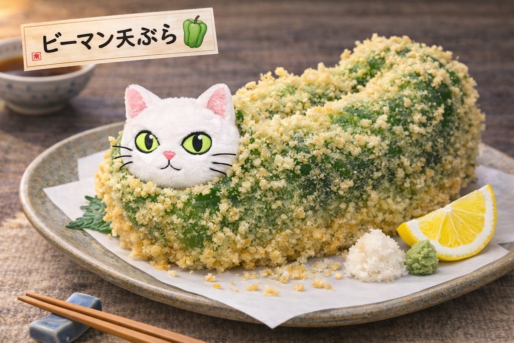 猫の天ぷら盛り合わせ