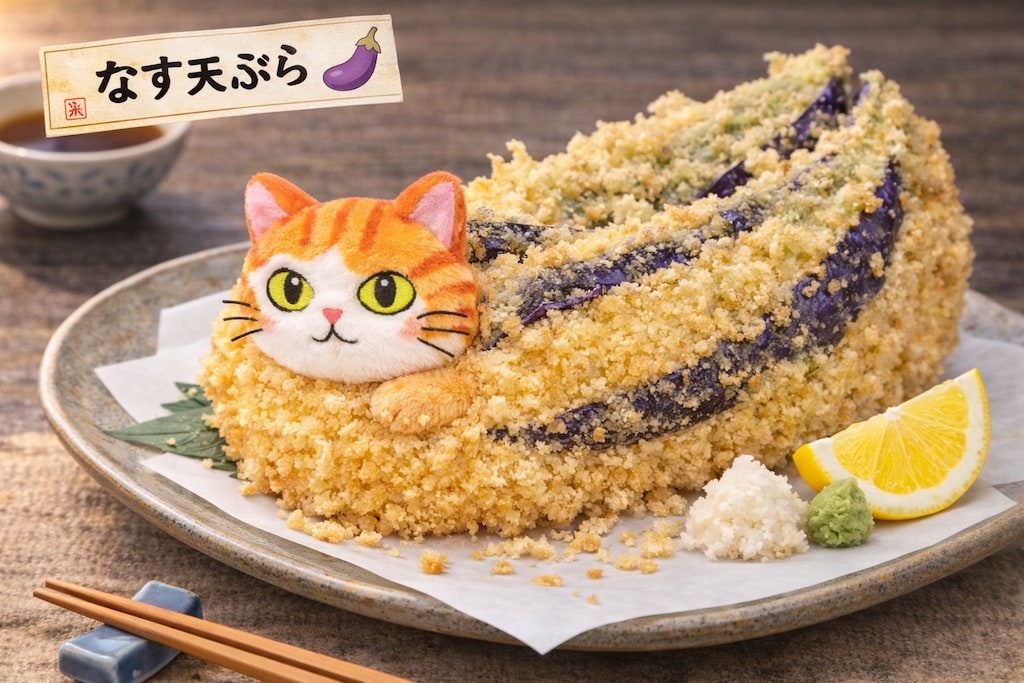 猫の天ぷら盛り合わせ
