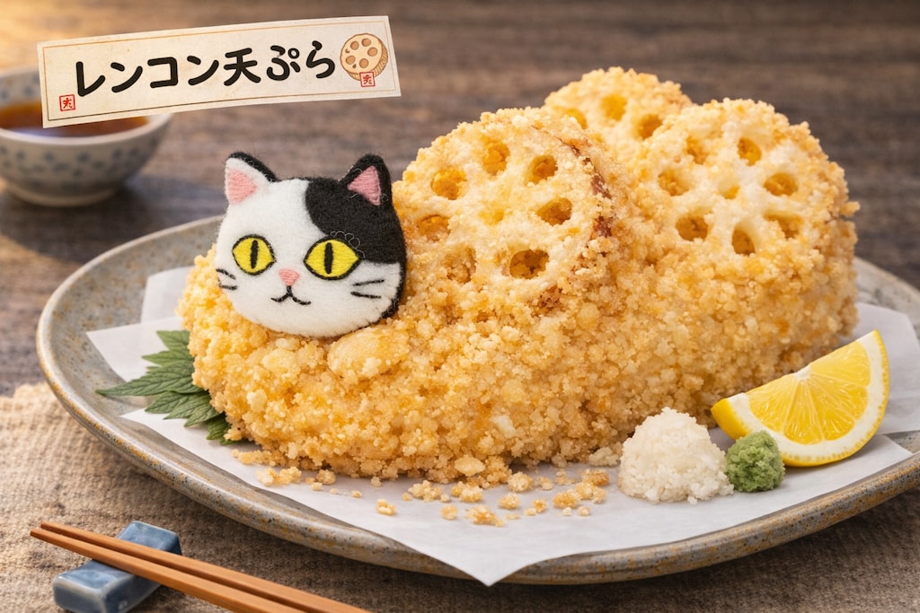 猫の天ぷら盛り合わせ