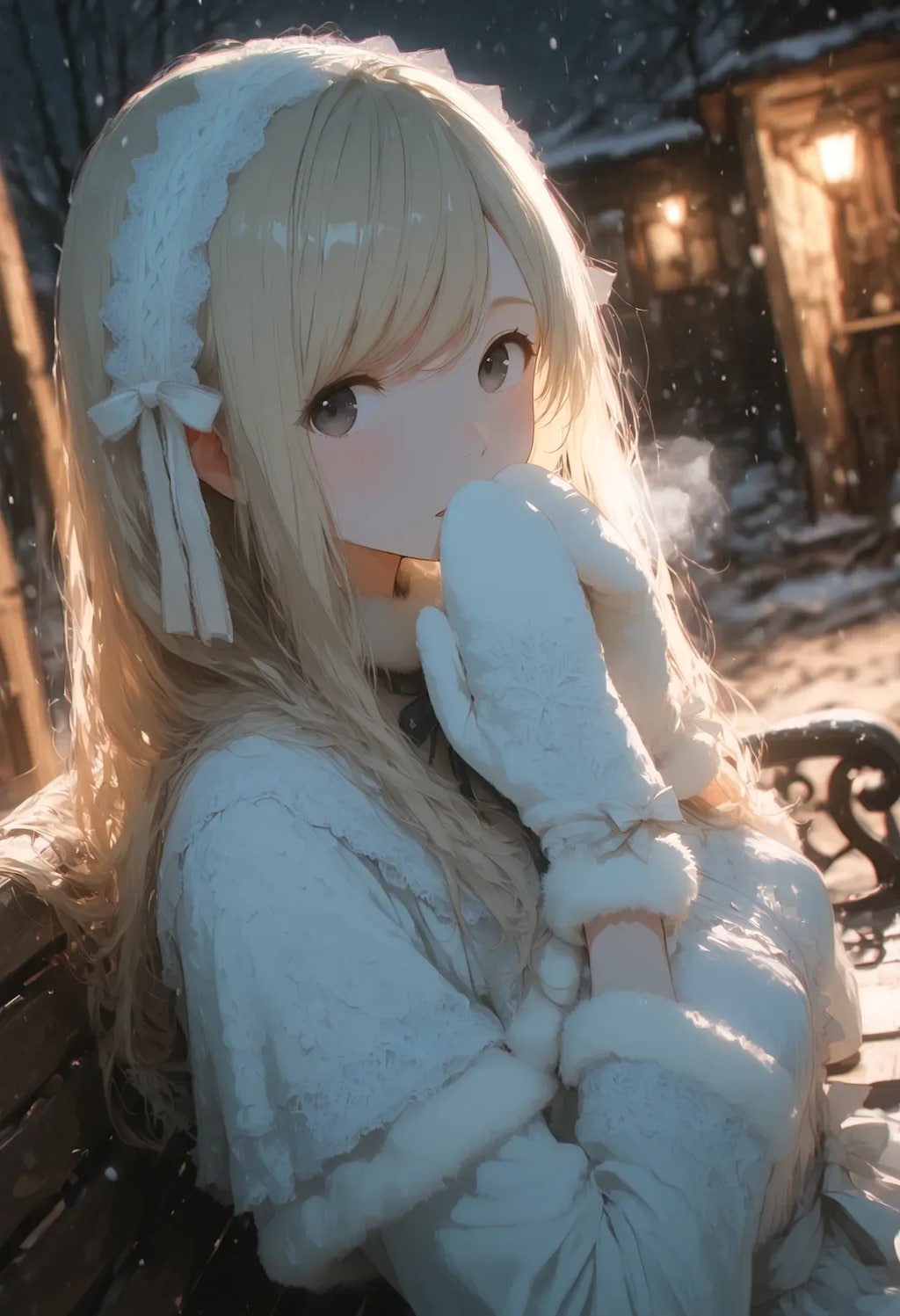 粉雪を溶かす温かな笑顔