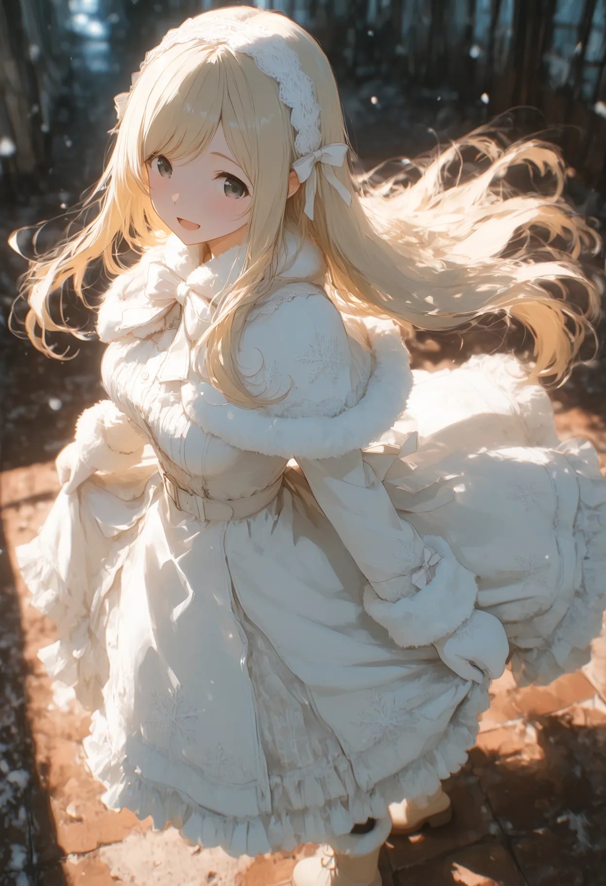 年の瀬の夜、粉雪を溶かす温かな笑顔