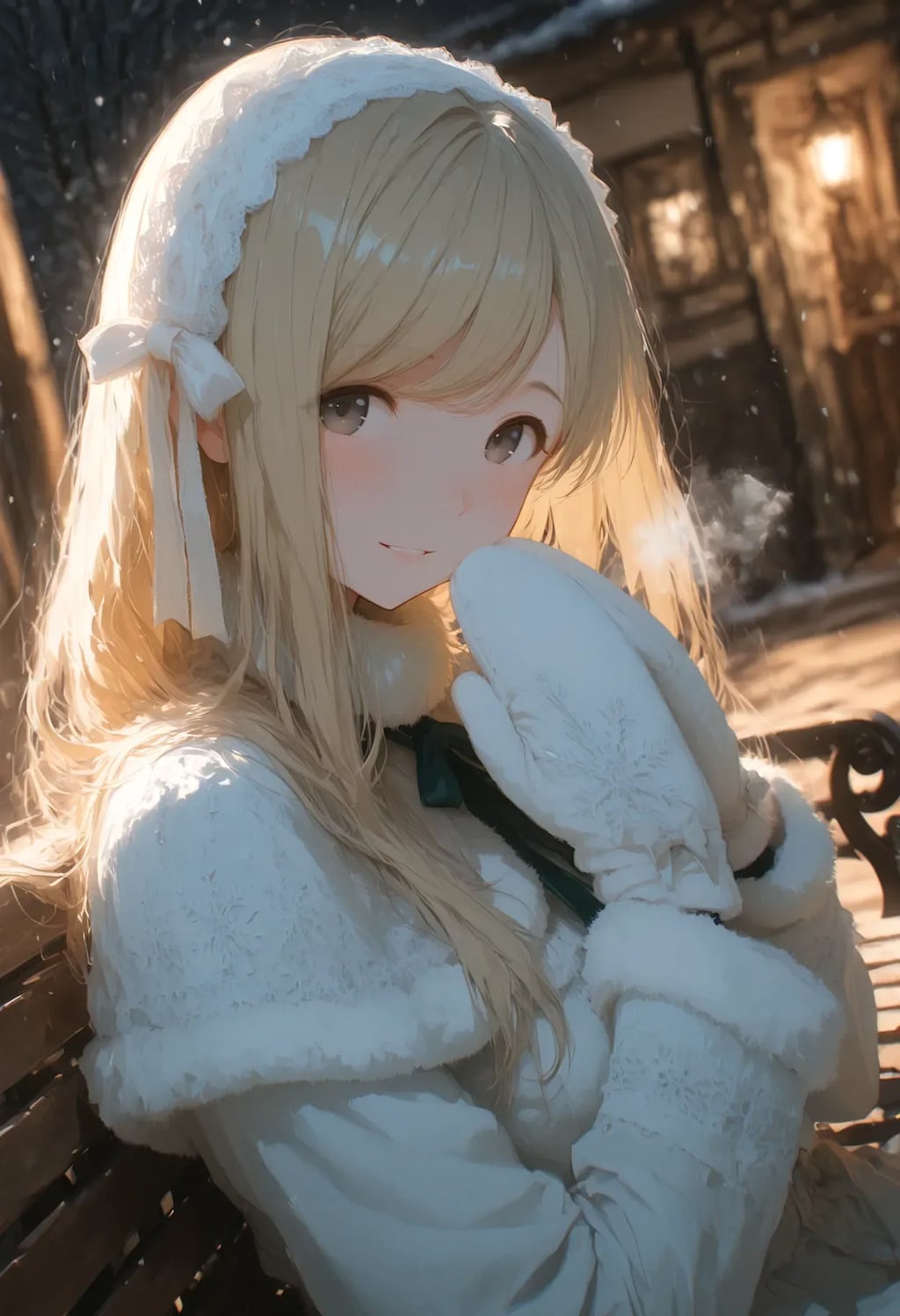 粉雪を溶かす温かな笑顔