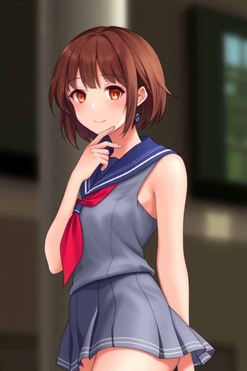 ノースリーブの制服