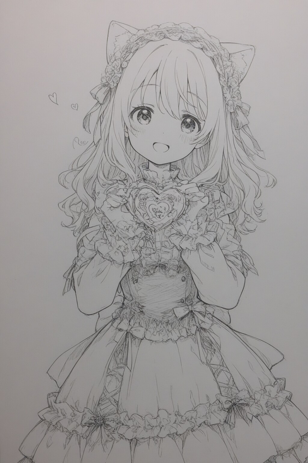 手描き風猫耳少女 | の人気AIイラスト・グラビア