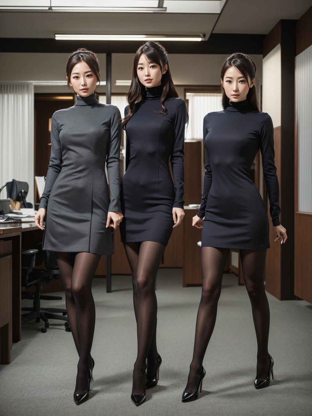 halterneck bodycon office ladies♫ 2