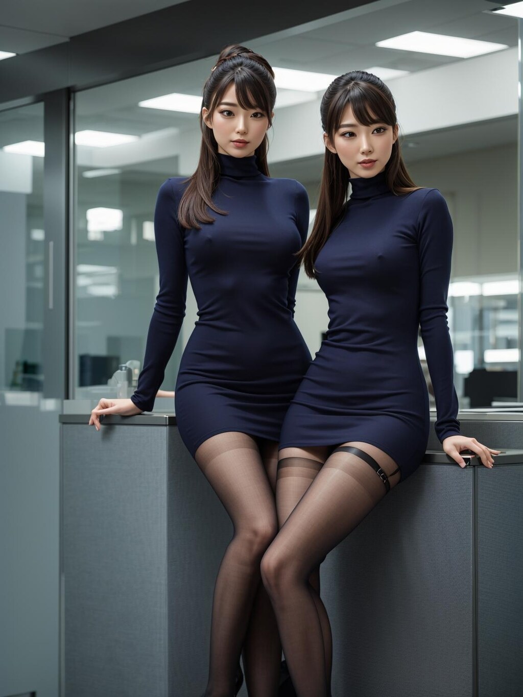 halterneck bodycon office ladies♫ 2