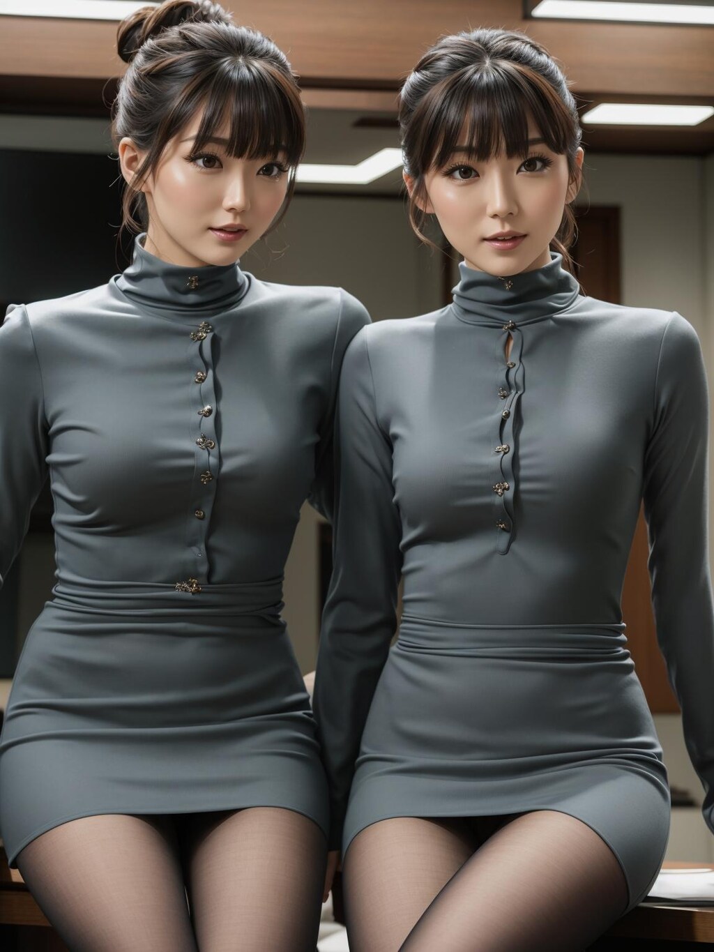 halterneck bodycon office ladies♫ 2
