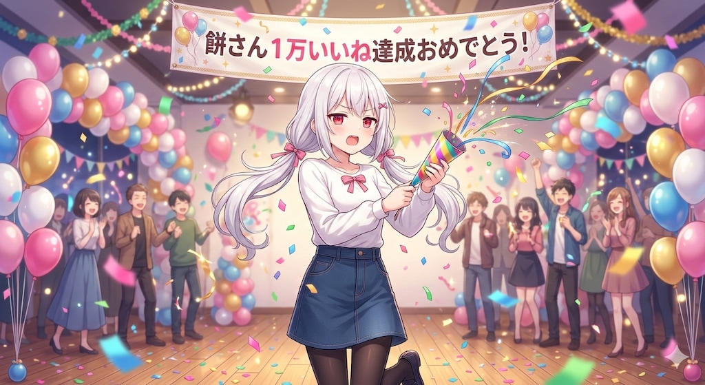 餅さんの１万いいね達成記念お祝い投稿