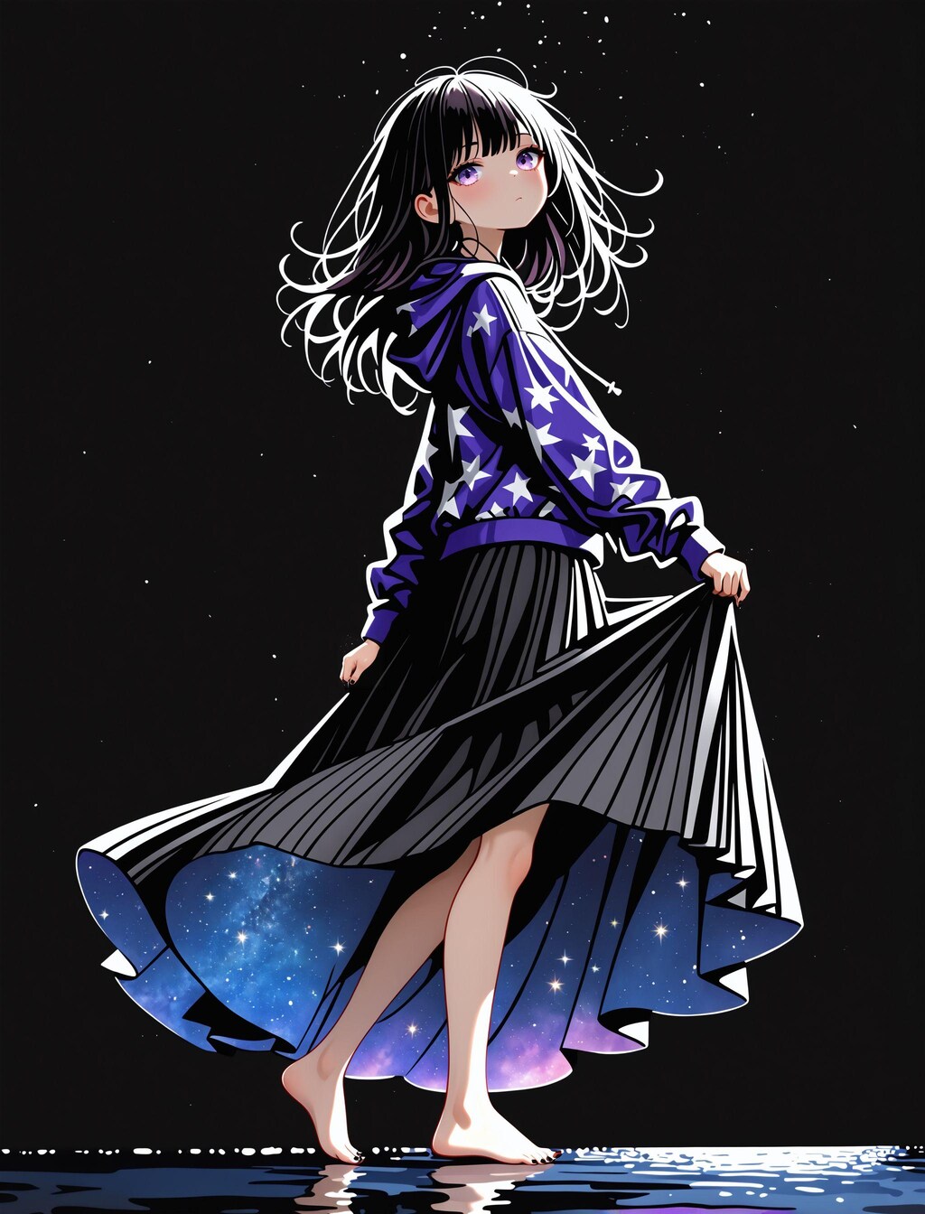 星空はこちらです